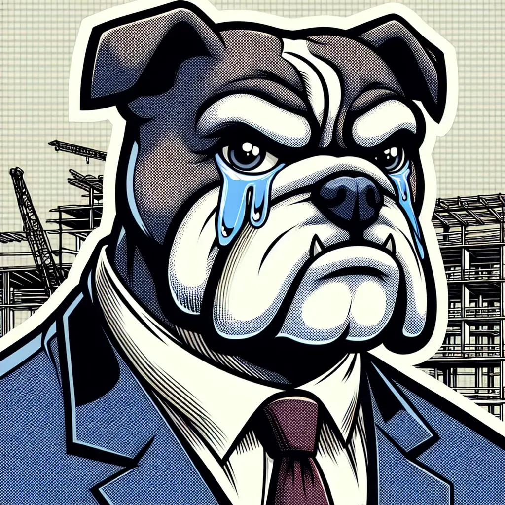 A screenshot of Free Avatar: Bulldog Construction Manager with Tears