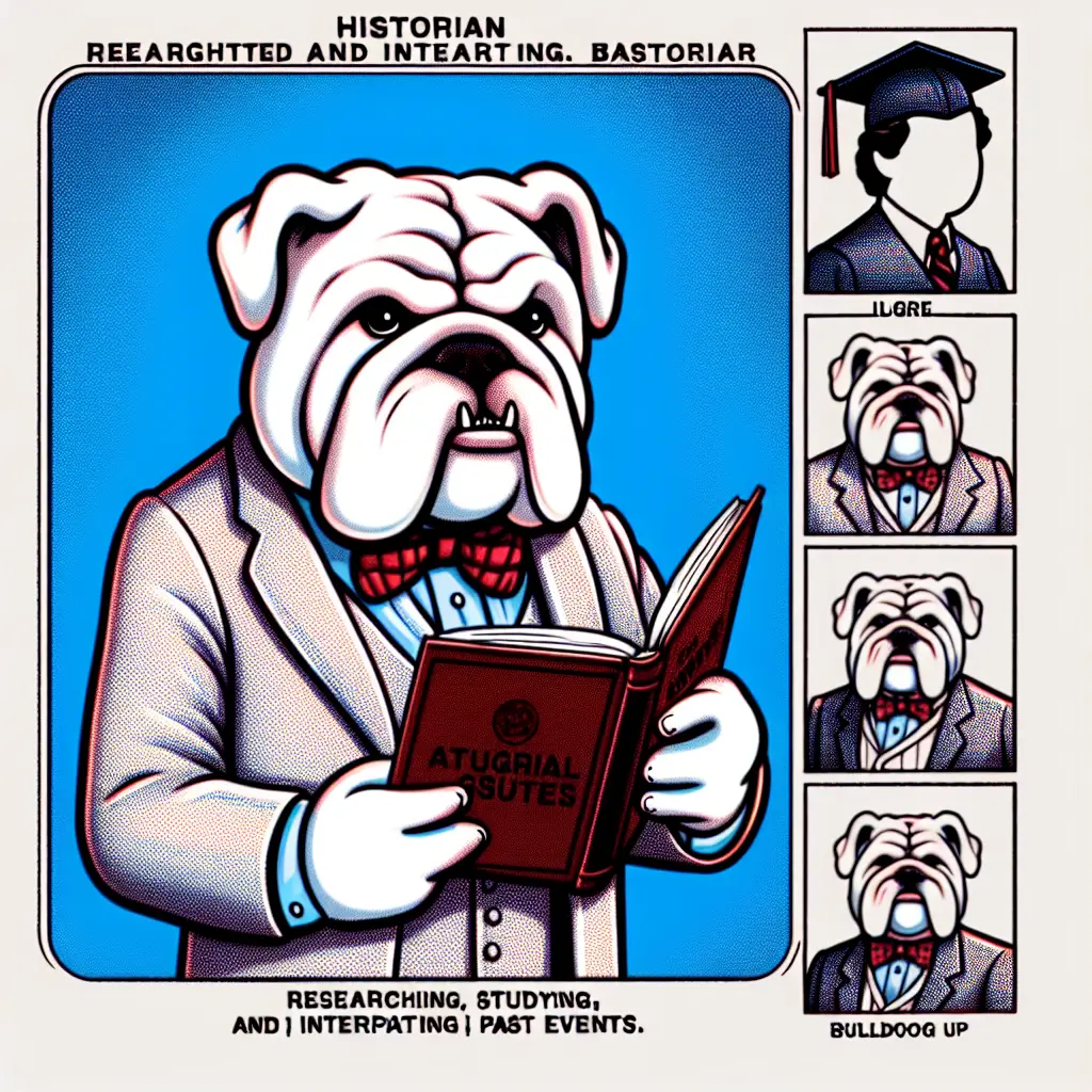 A screenshot of Free Avatar: Historian Bulldog Cartoon Style Avatar