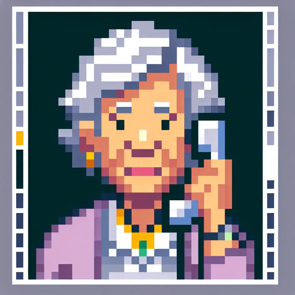 A screenshot of Free Avatar: Elderly Woman Agricultural Manager