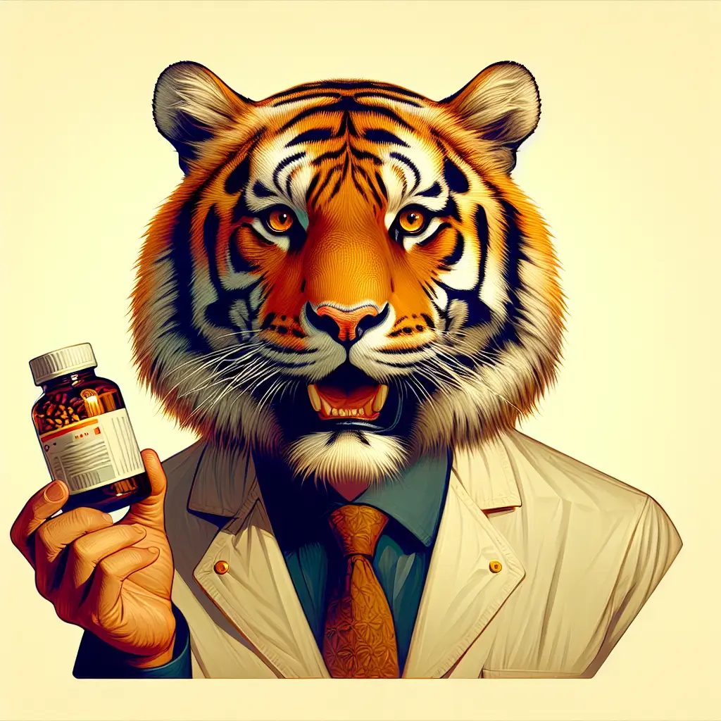 A screenshot of Free Avatar: Tiger Pharmacist AI Avatar