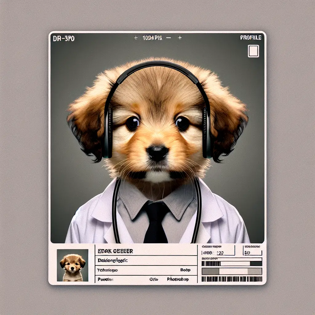 A screenshot of Free Avatar: K-pop Style Radiologic Technologist Puppy