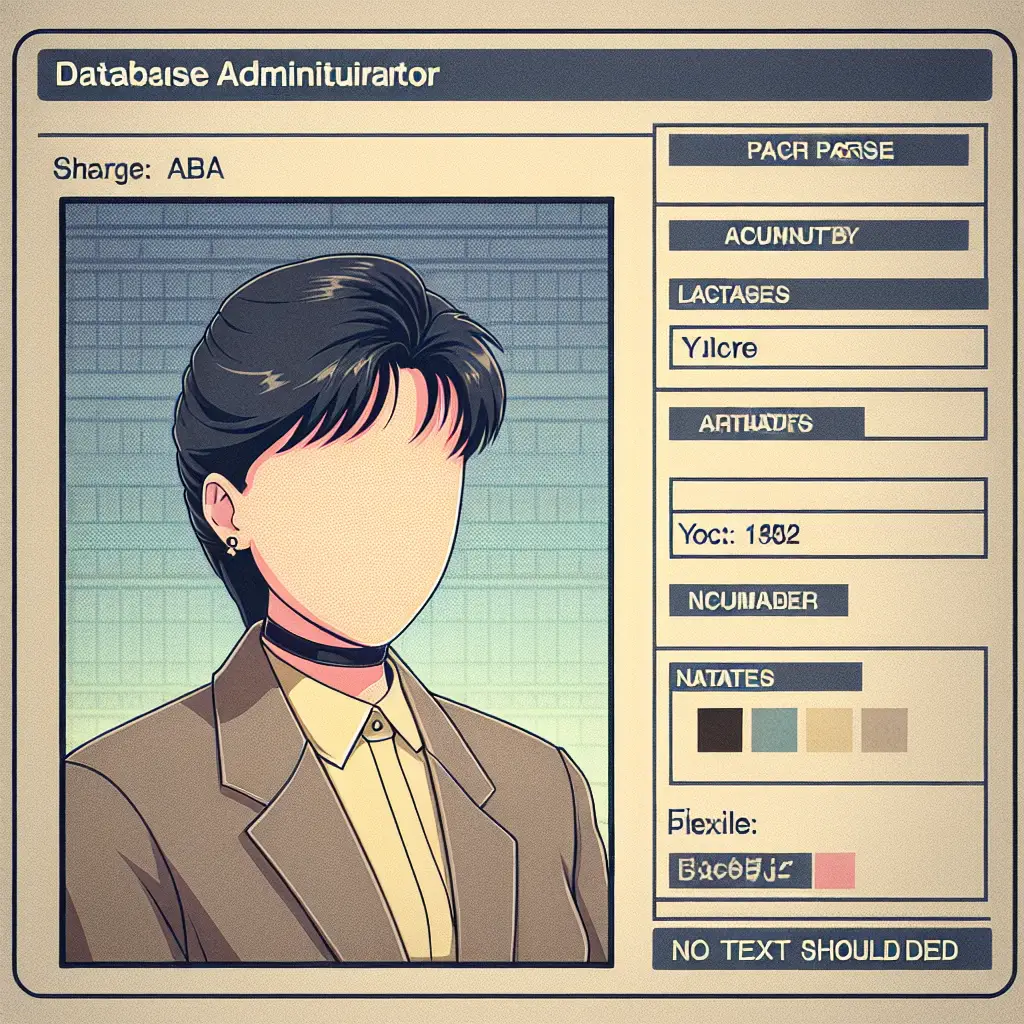 A screenshot of Free Avatar: Anime-Style Database Administrator Avatar