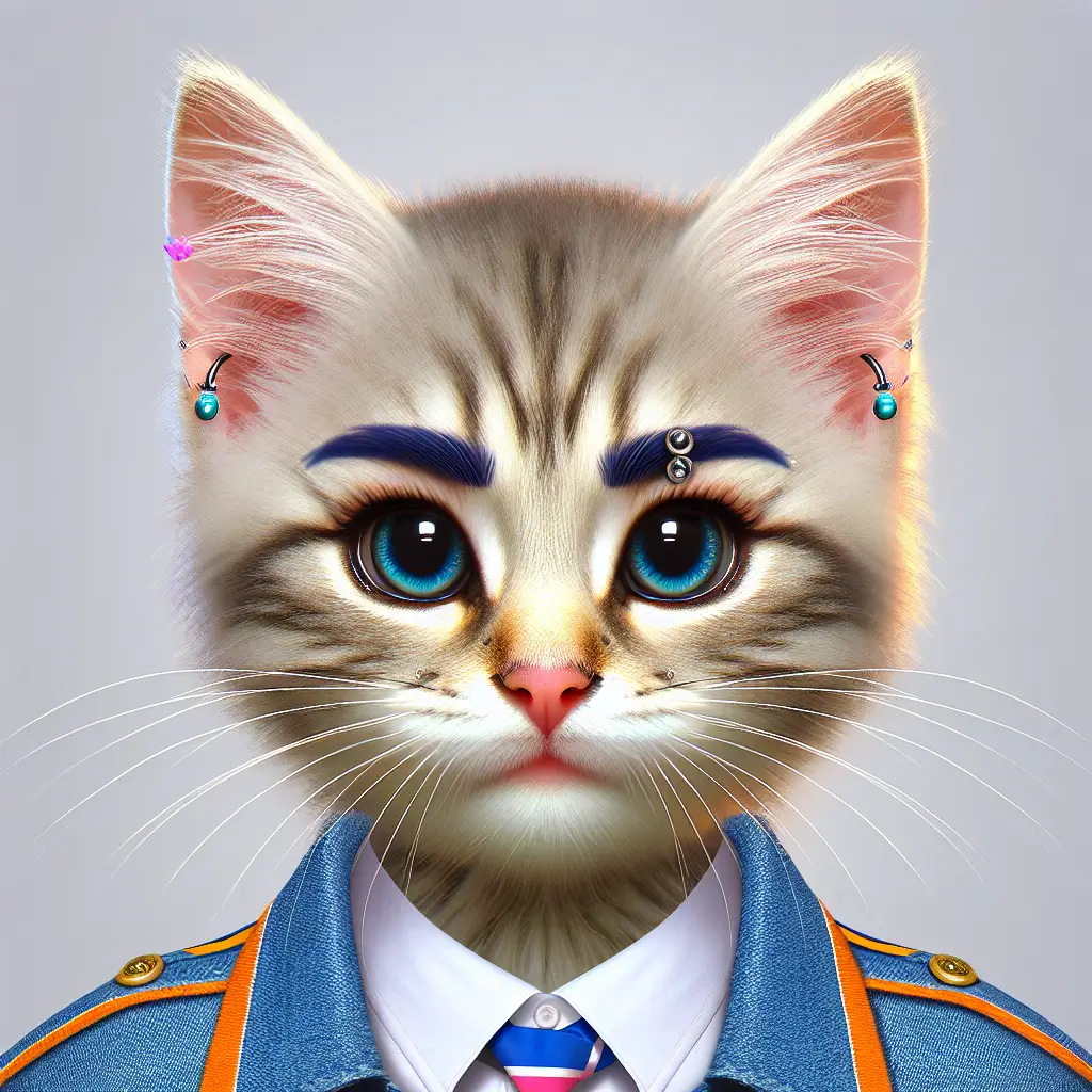 A screenshot of Free Avatar: K-Pop Bus Driver Kitten AI Avatar