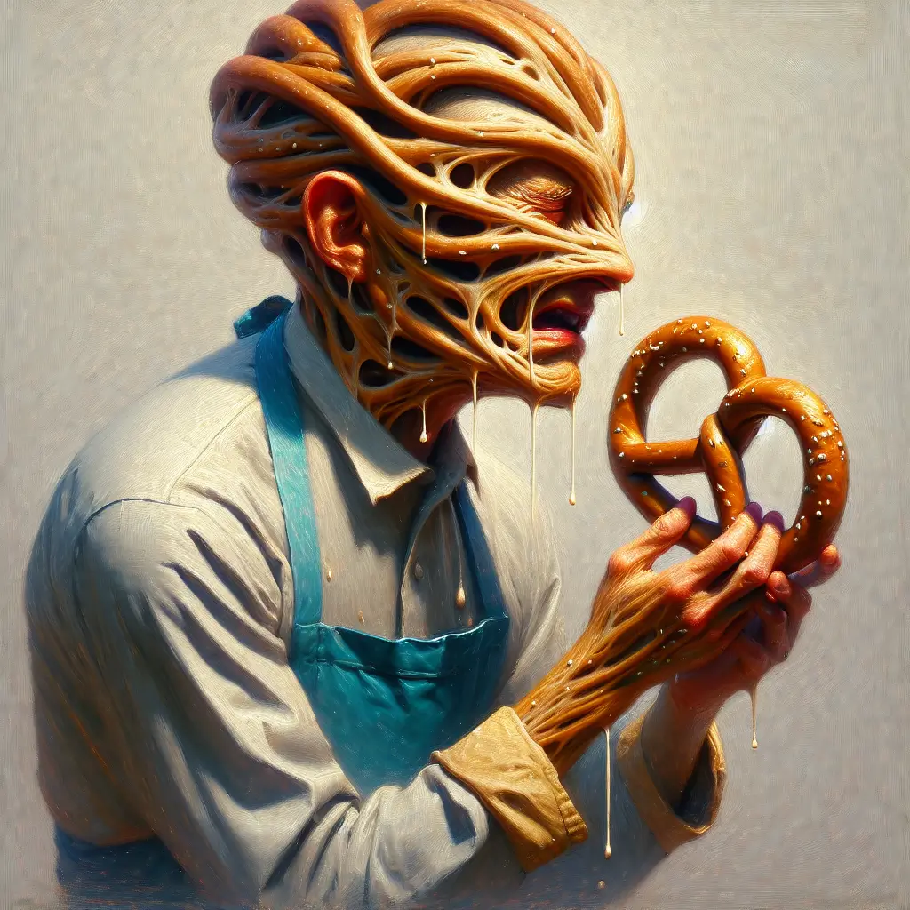 A screenshot of Free Avatar: Pretzel Packer AI Avatar