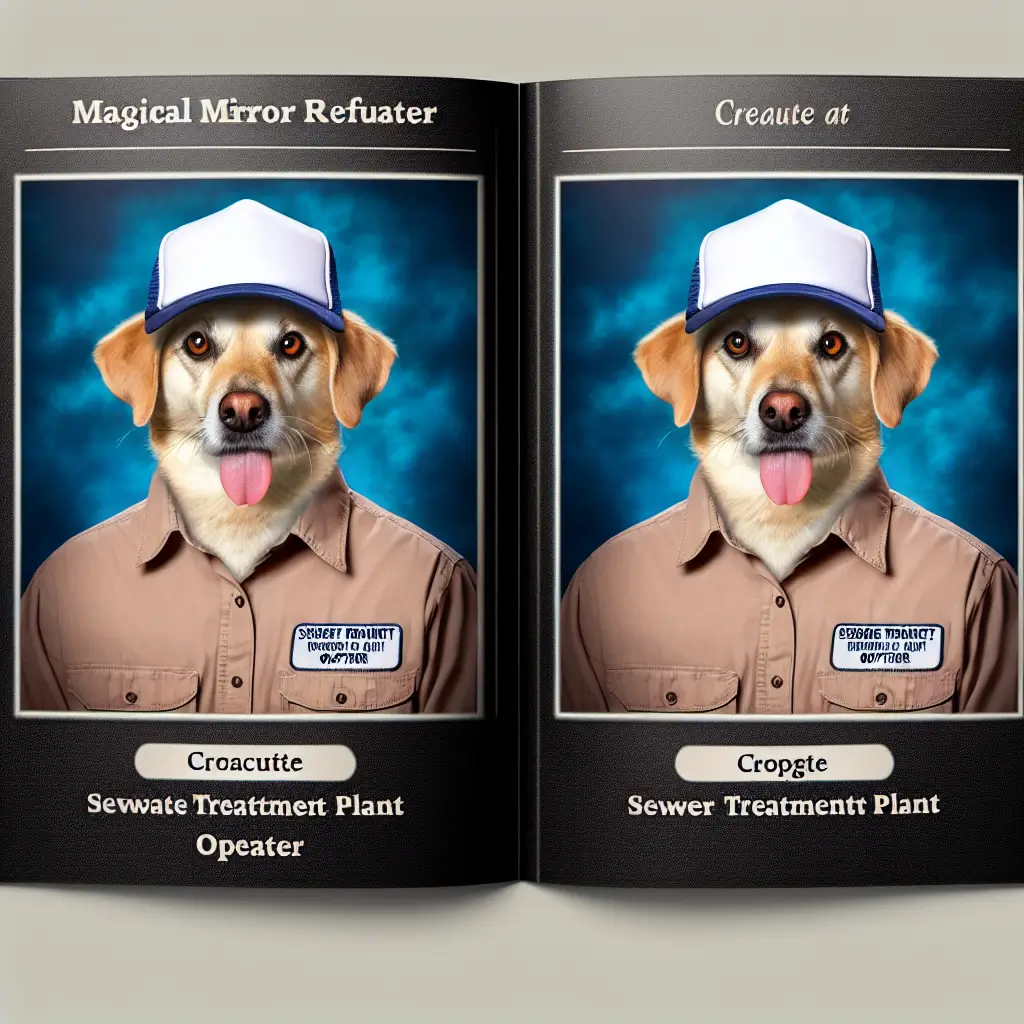 A screenshot of Free Avatar: Magical Mirror Reflection Dog Sewage Treatment Operator