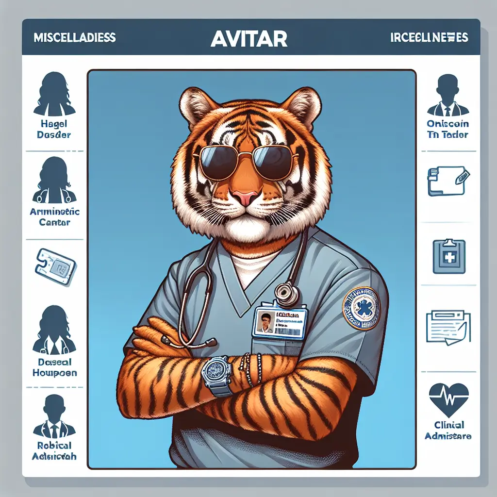 A screenshot of Free Avatar: Tiger Medical Assistant AI Avatar