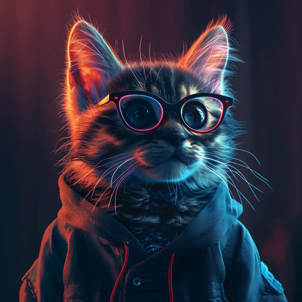 A screenshot of Free Avatar: Cinematic Film and Video Editor Kitten Avatar