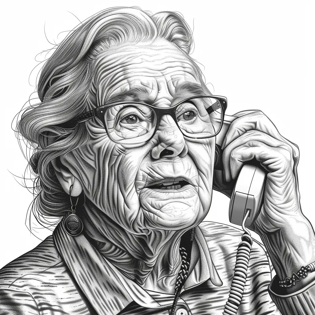 A screenshot of Free Avatar: Elderly Woman PR Specialist