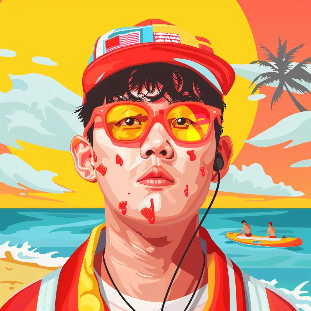 A screenshot of Free Avatar: Lifeguard K-Pop Style AI Avatar