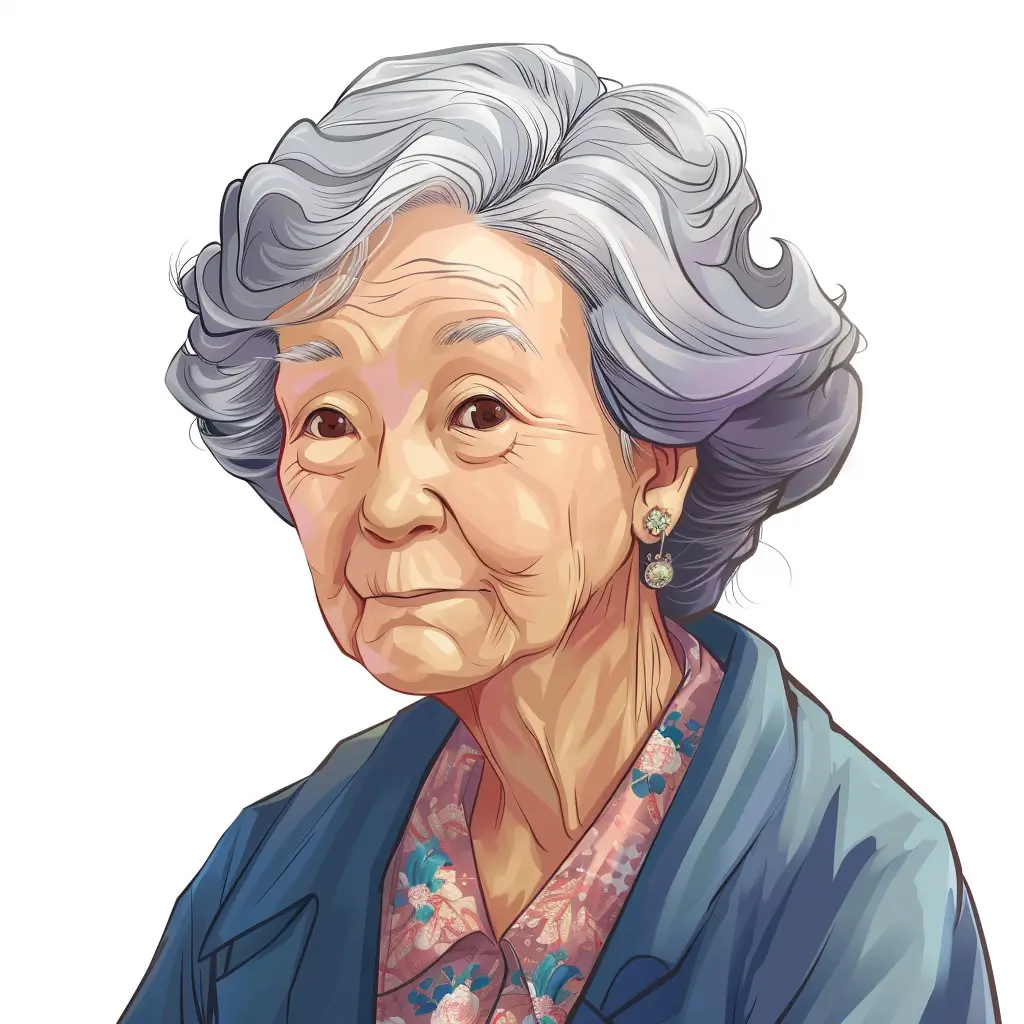 A screenshot of Free Avatar: Elderly Pharmacist Anime Style Avatar