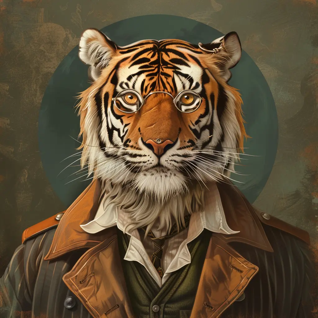 A screenshot of Free Avatar: Tiger Archivist with Nose Piercing