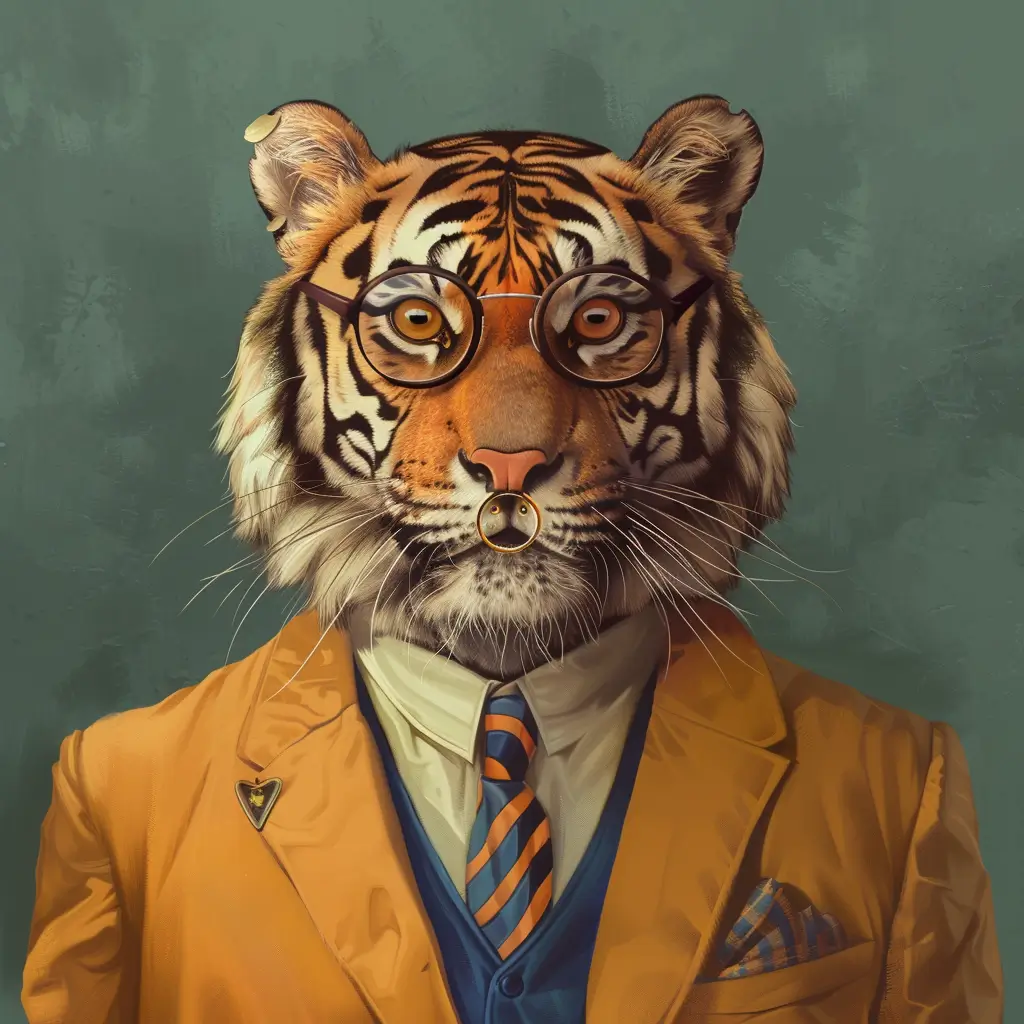 A screenshot of Free Avatar: Tiger Archivist with Nose Piercing