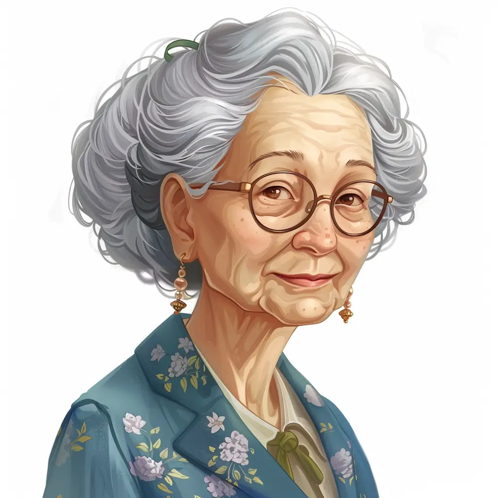 A screenshot of Free Avatar: Elderly Pharmacist Anime Style Avatar