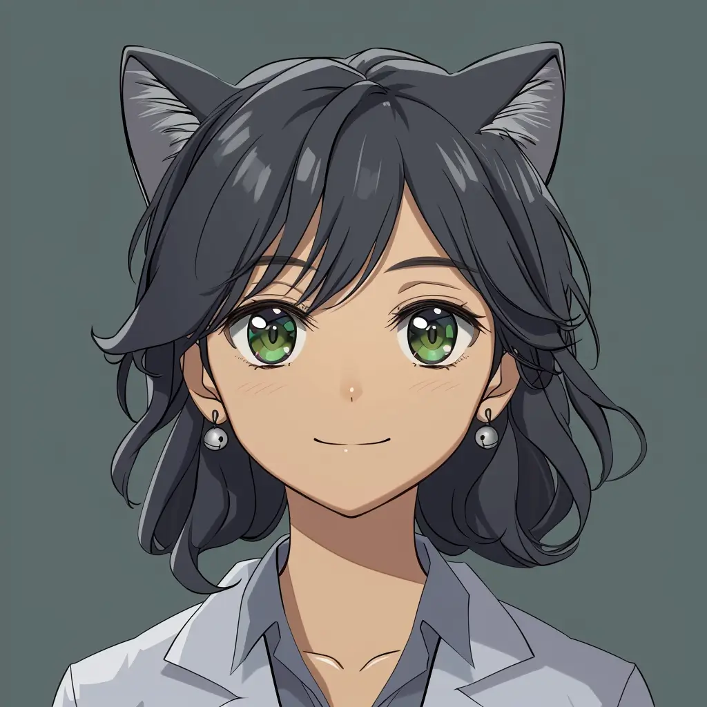 A screenshot of Free Avatar: Cat Medical Assistant Anime Style Avatar